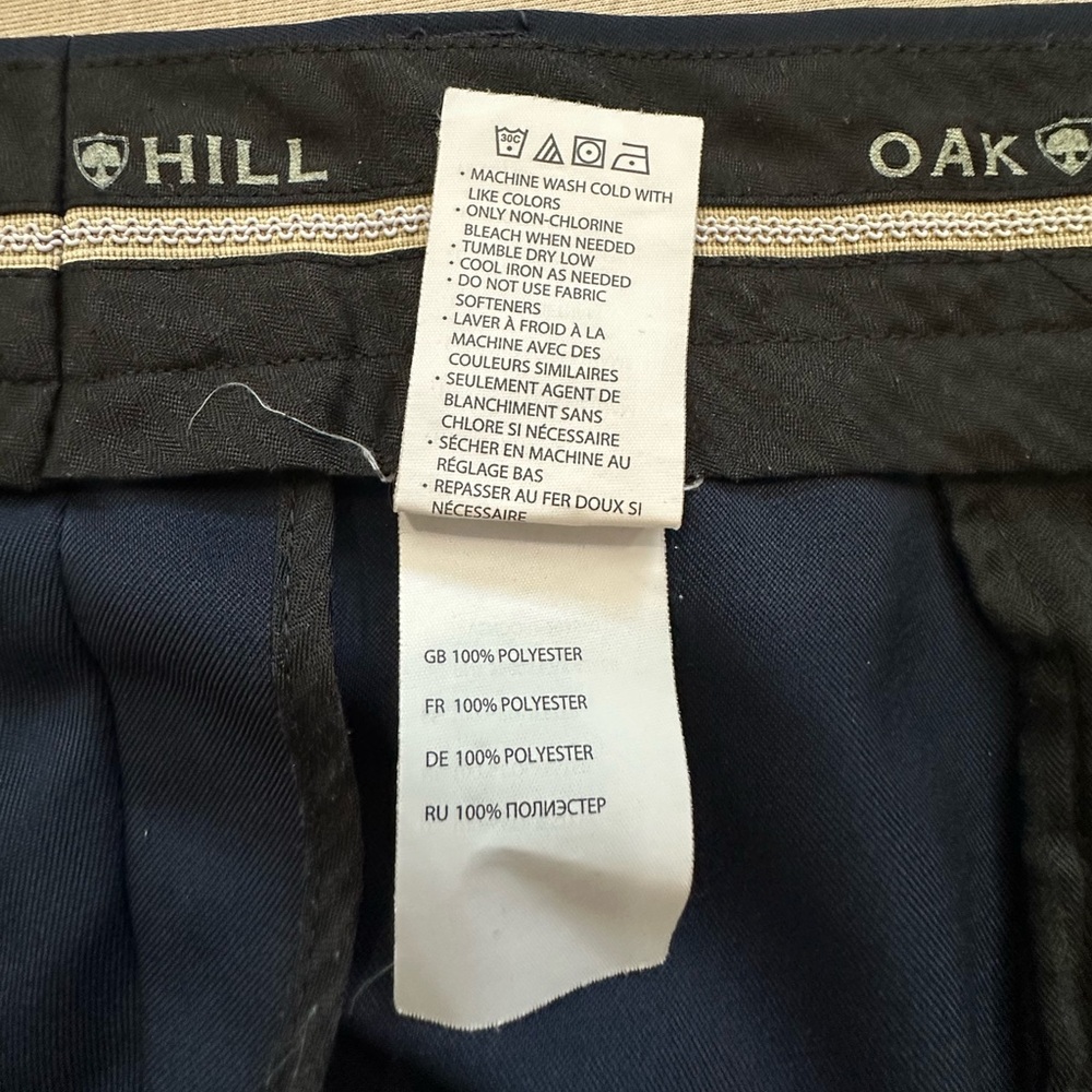 Oak Hill 56R Waist Men’s Navy Dress Shorts - Picture 2 of 5